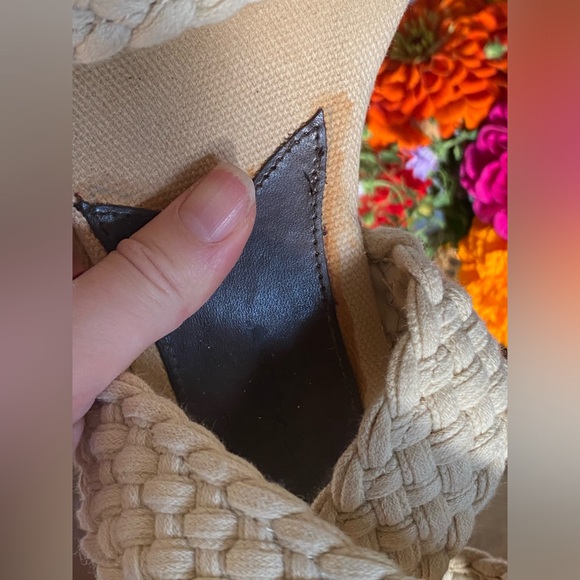 Woven Lucky Brand Espadrille Wedges - Picture 9 of 11
